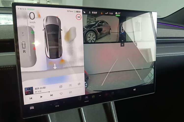 Used Tesla Model Y L 2025 Model Long-Range All-Wheel-Drive Version Audio And AC Panel