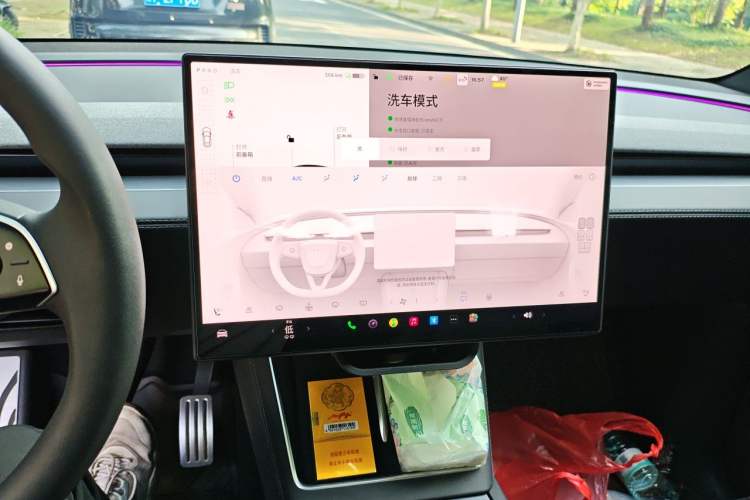 Used Tesla Model Y L 2025 Model Long-Range All-Wheel-Drive Version Audio And AC Panel