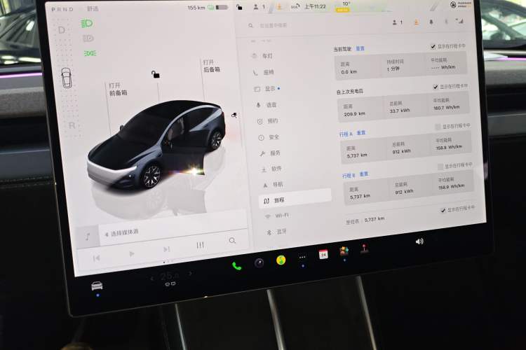 Used Tesla Model Y L 2025 Model Long-Range All-Wheel-Drive Version Audio And AC Panel