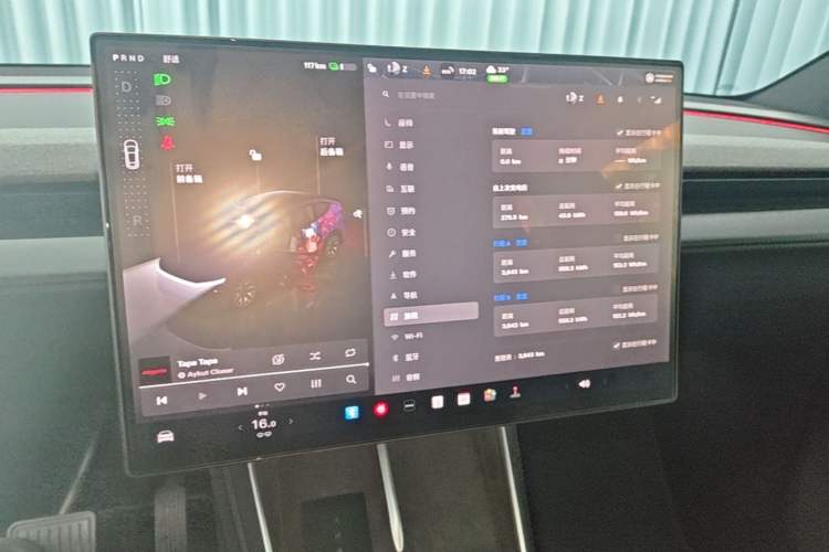 Used Tesla Model Y L 2025 Model Long-Range All-Wheel-Drive Version Audio And AC Panel