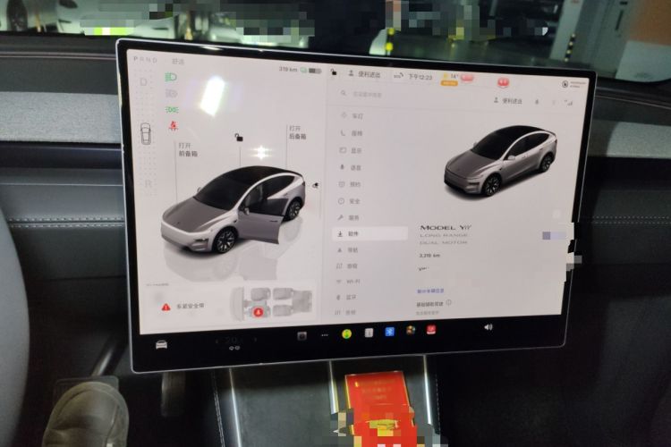 Used Tesla Model Y L 2025 Model Long-Range All-Wheel-Drive Version Audio And AC Panel