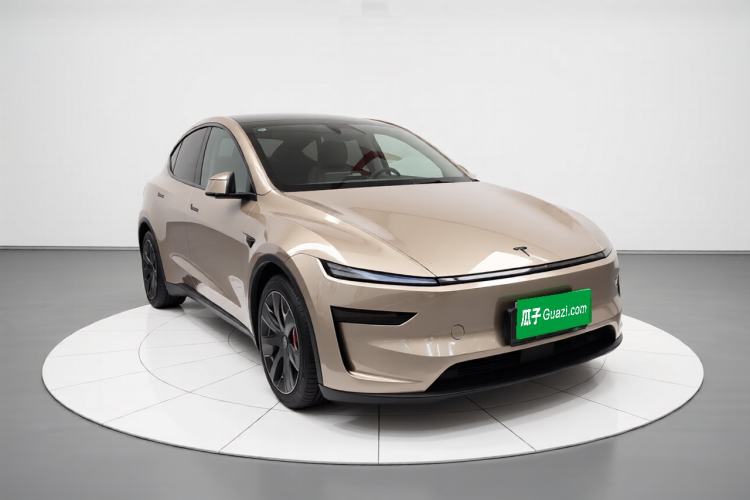 Used Tesla Model Y L 2025 Model Long-Range All-Wheel-Drive Version Front Right 45 Deg