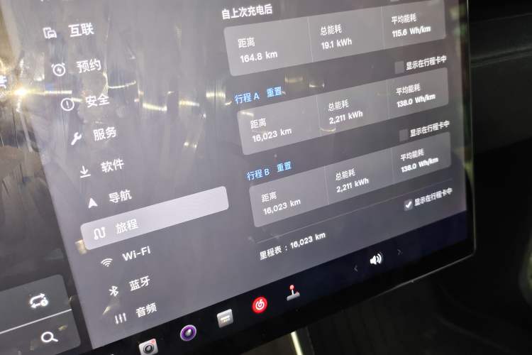 Used Tesla Model Y L 2025 Model Long-Range All-Wheel-Drive Version Odometer Close Up