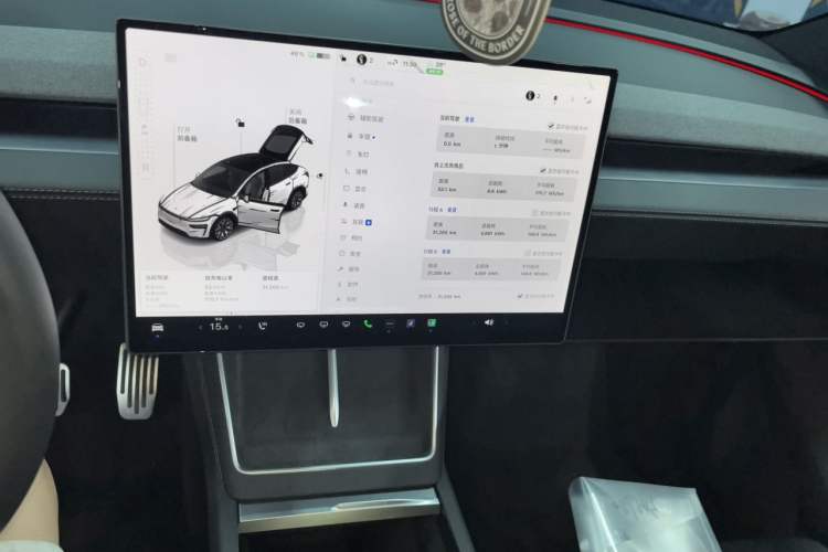 Used Tesla Model Y L 2025 Model Long-Range All-Wheel-Drive Version Audio And AC Panel