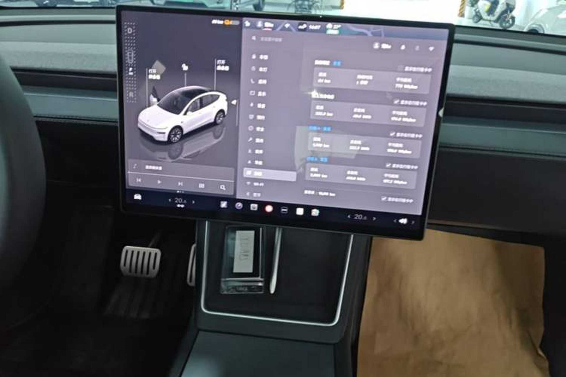 Used Tesla Model Y L 2025 Model Long-Range All-Wheel-Drive Version Audio And AC Panel