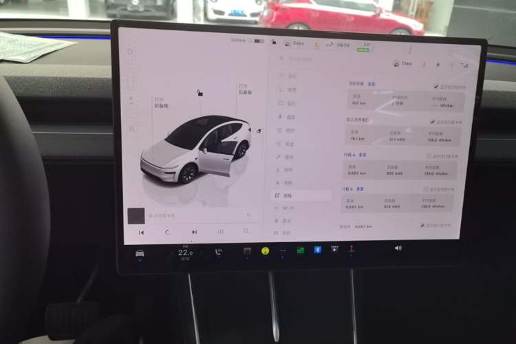 Used Tesla Model Y L 2025 Model Long-Range All-Wheel-Drive Version Audio And AC Panel