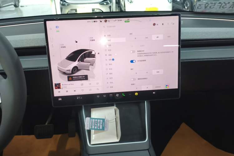 Used Tesla Model Y L 2025 Model Long-Range All-Wheel-Drive Version Audio And AC Panel