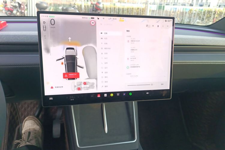 Used Tesla Model Y L 2025 Model Long-Range All-Wheel-Drive Version Audio And AC Panel