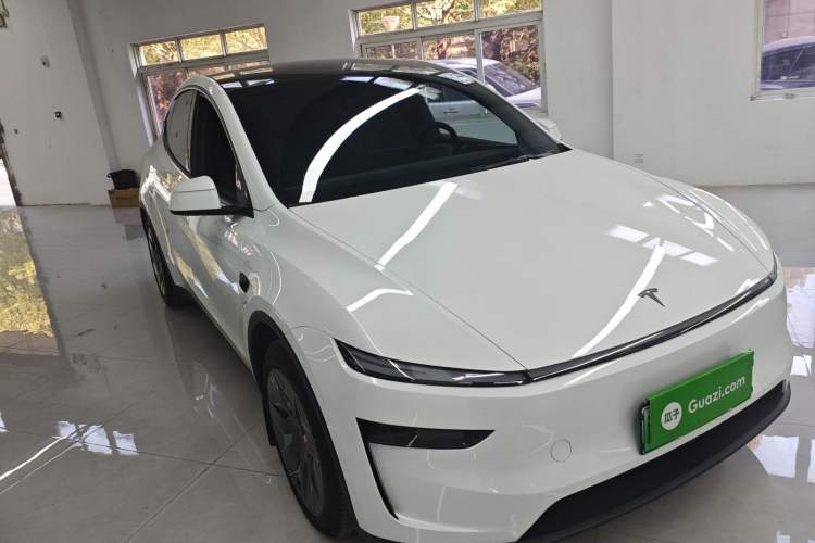 Used Tesla Model Y L 2025 Model Long-Range All-Wheel-Drive Version Front Right 45 Deg