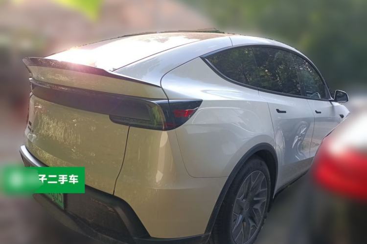 Used Tesla Model Y L 2025 Model Long-Range All-Wheel-Drive Version Rear Right 45 Deg