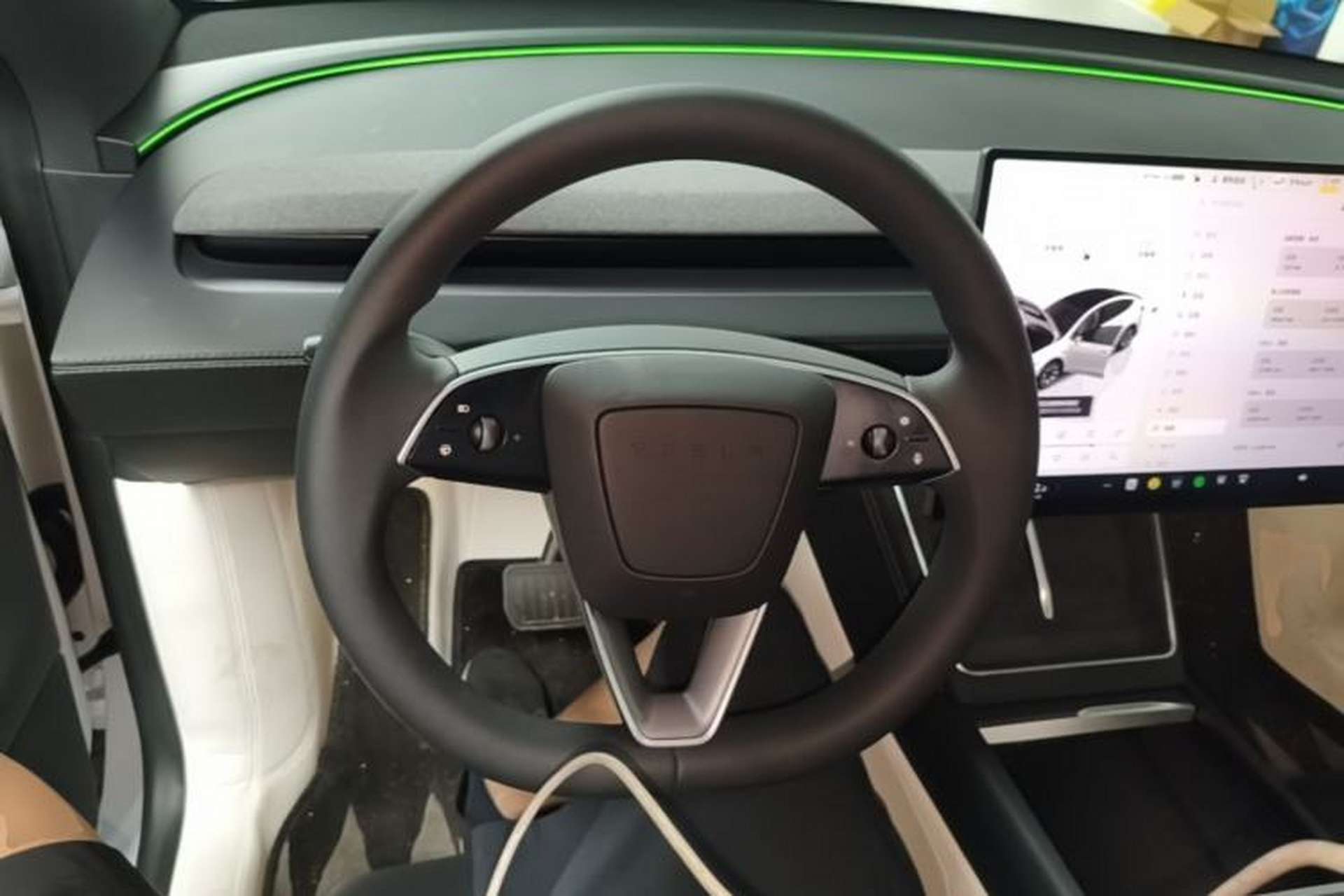 Used Tesla Model Y L 2025 Model Long-Range All-Wheel-Drive Version Steering Wheel