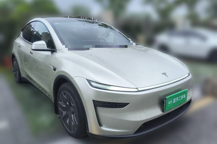 Used Tesla Model Y L 2025 Model Long-Range All-Wheel-Drive Version Front Right 45 Deg