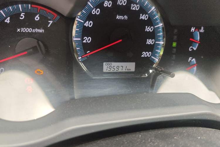 Used Toyota 4Runner  Odometer Close Up
