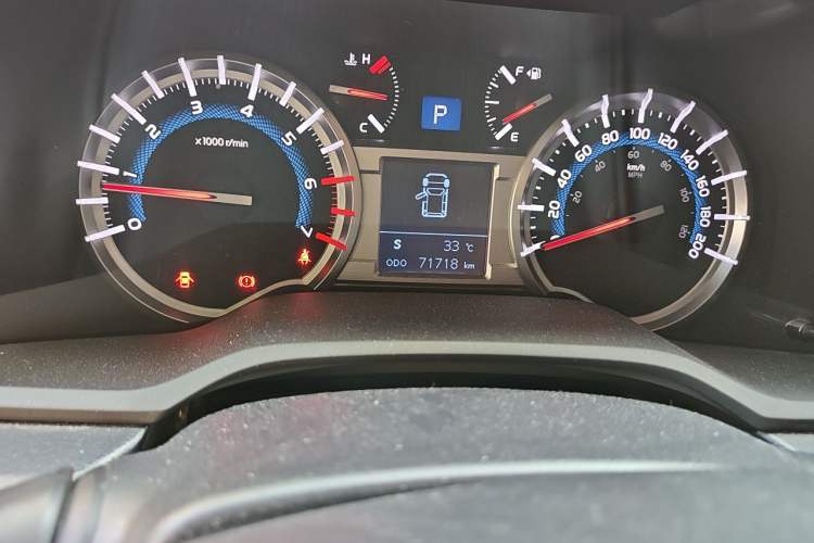 Used Toyota 4Runner  Odometer Close Up