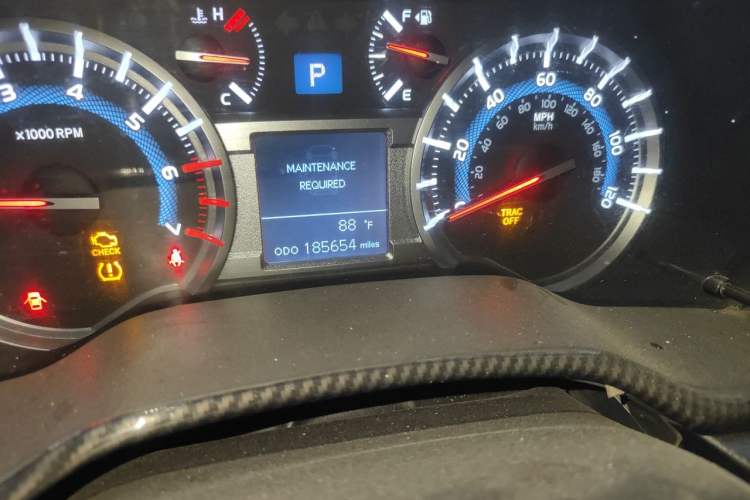 Used Toyota 4Runner  Odometer Close Up