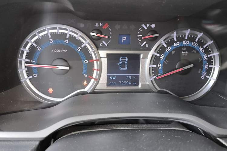 Used Toyota 4Runner  Odometer Close Up