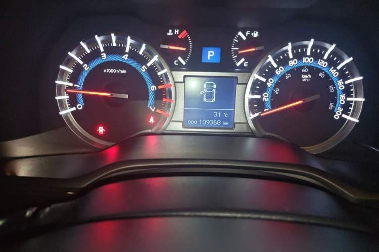Used Toyota 4Runner  Odometer Close Up