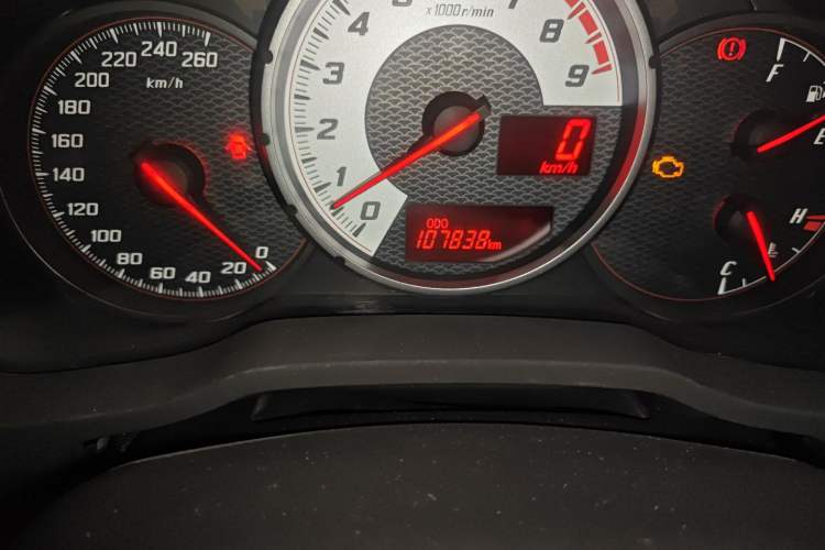 Used Toyota 86 2014 2.0L Manual Luxury Version Odometer Close Up