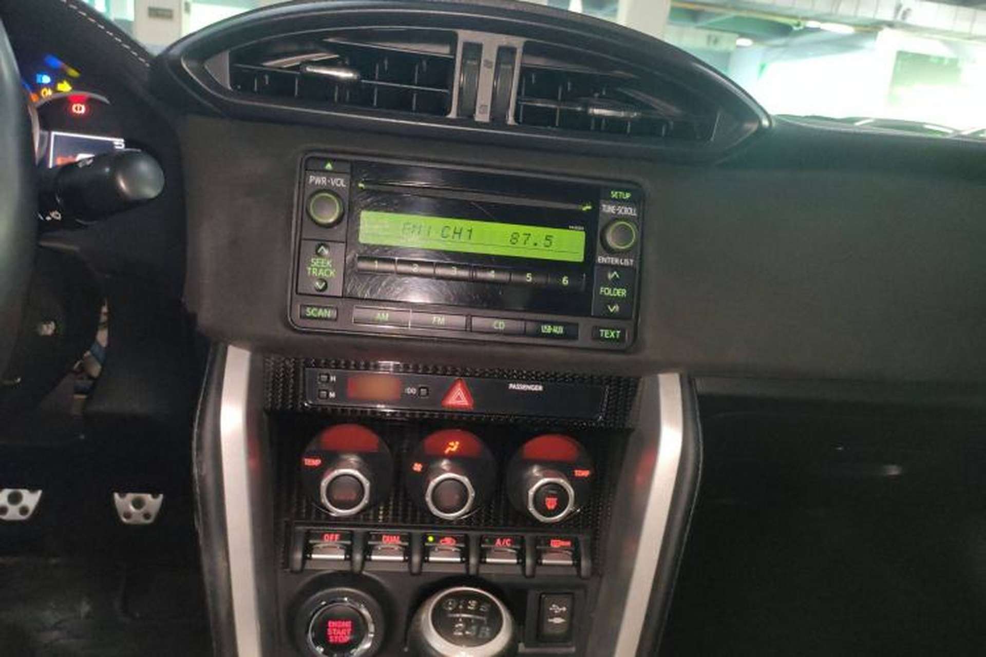 Used Toyota 86 2017 2.0L Manual Luxury Version Audio And AC Panel