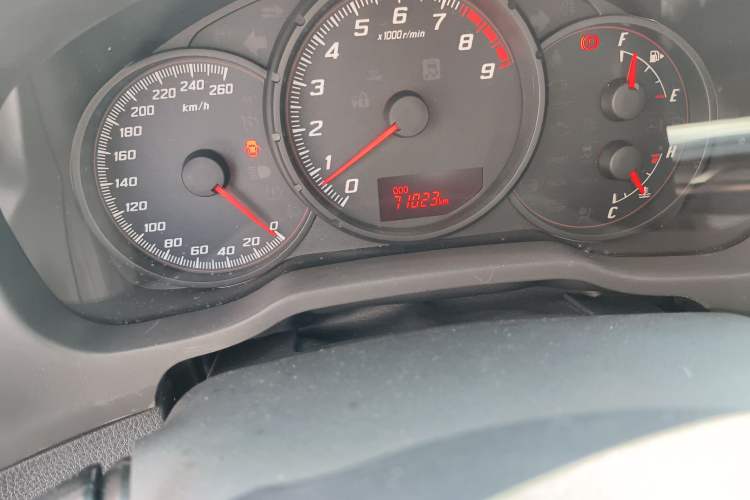 Used Toyota 86 2017 2.0L Manual Elite Edition Odometer Close Up