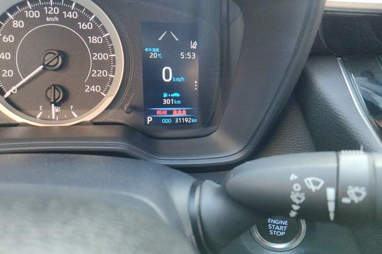 Used Toyota Allion 2021 2.0L Luxury Edition Odometer Close Up