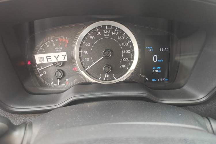 Used Toyota Allion 2021 2.0L Ambition Edition Odometer Close Up