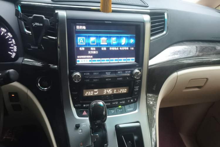 Used Toyota Alphard 2011 3.5L Luxury Edition Audio And AC Panel