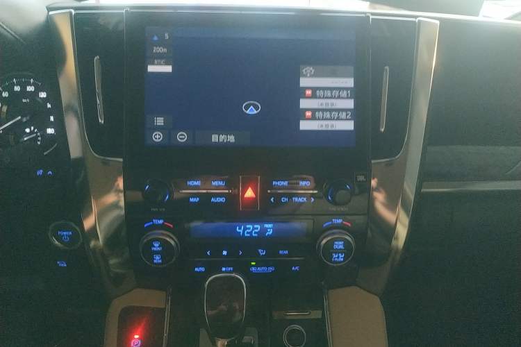 Used Toyota Alphard 2021 Dual-Engine 2.5L Luxury Edition Audio And AC Panel