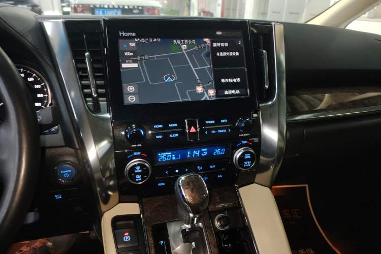 Used Toyota Alphard 2023 Dual-Motor 2.5L Premium Golden Edition Audio And AC Panel