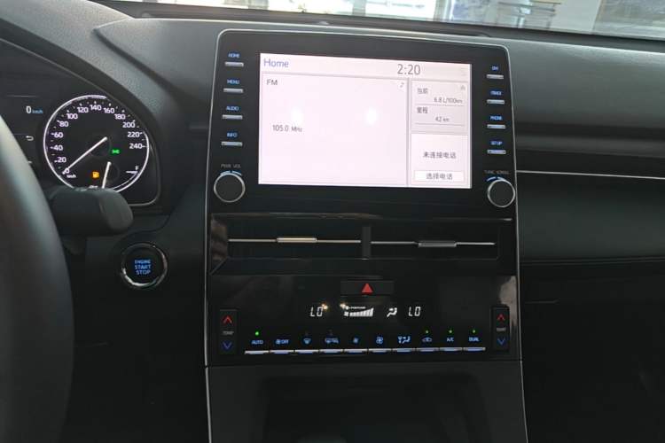 Used Toyota Avalon 2019 2.0L XLE Premium Edition China VI Audio And AC Panel