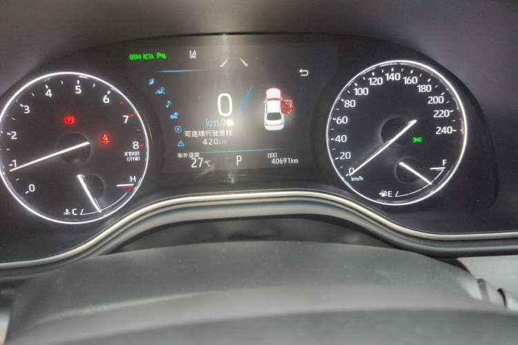 Used Toyota Avalon 2019 2.0L XLE Premium Edition China VI Odometer Close Up