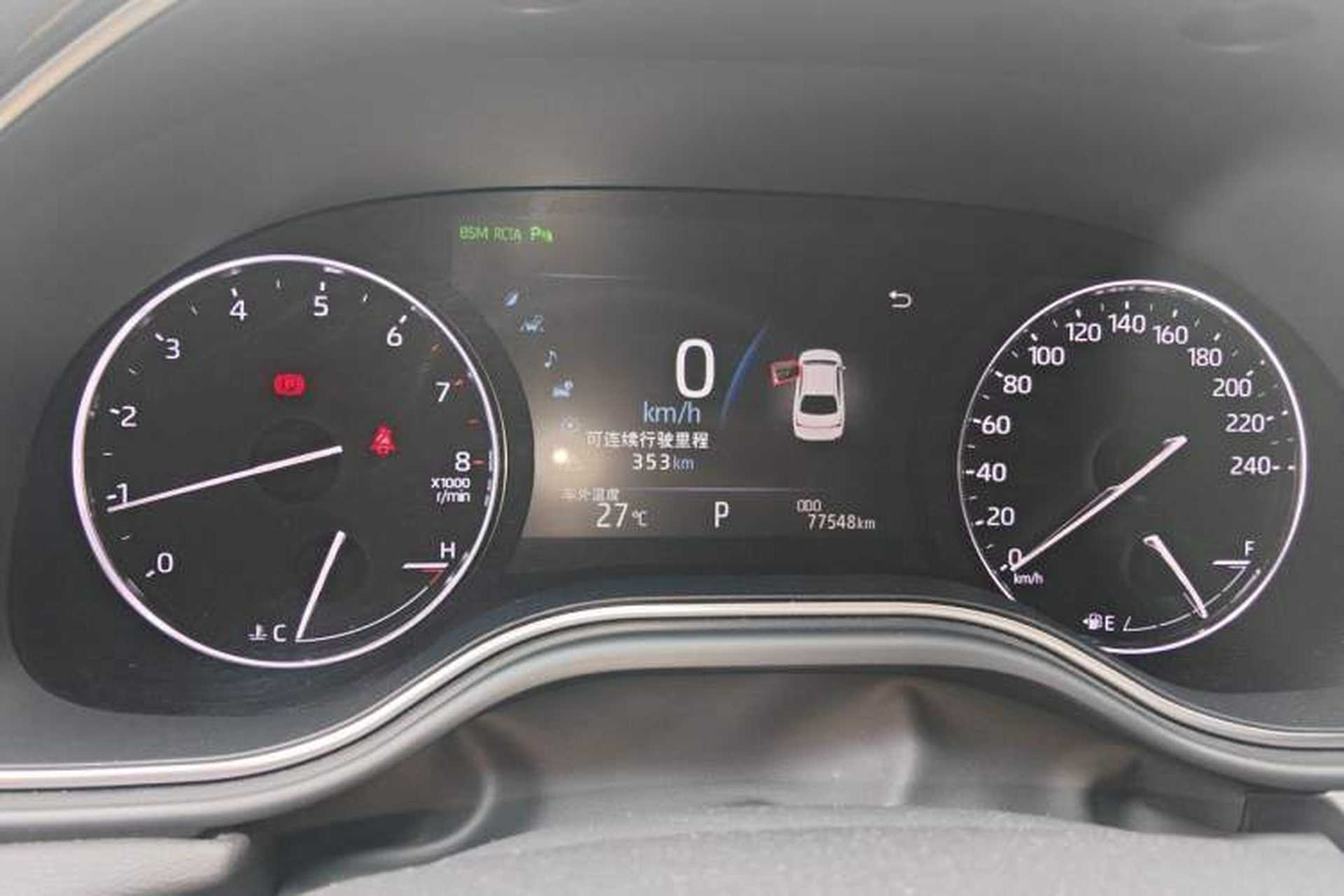Used Toyota Avalon 2019 2.0L XLE Premium Edition China VI Odometer Close Up