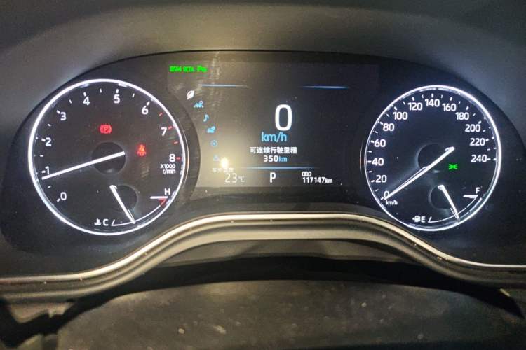 Used Toyota Avalon 2019 2.0L XLE Premium Edition China VI Odometer Close Up