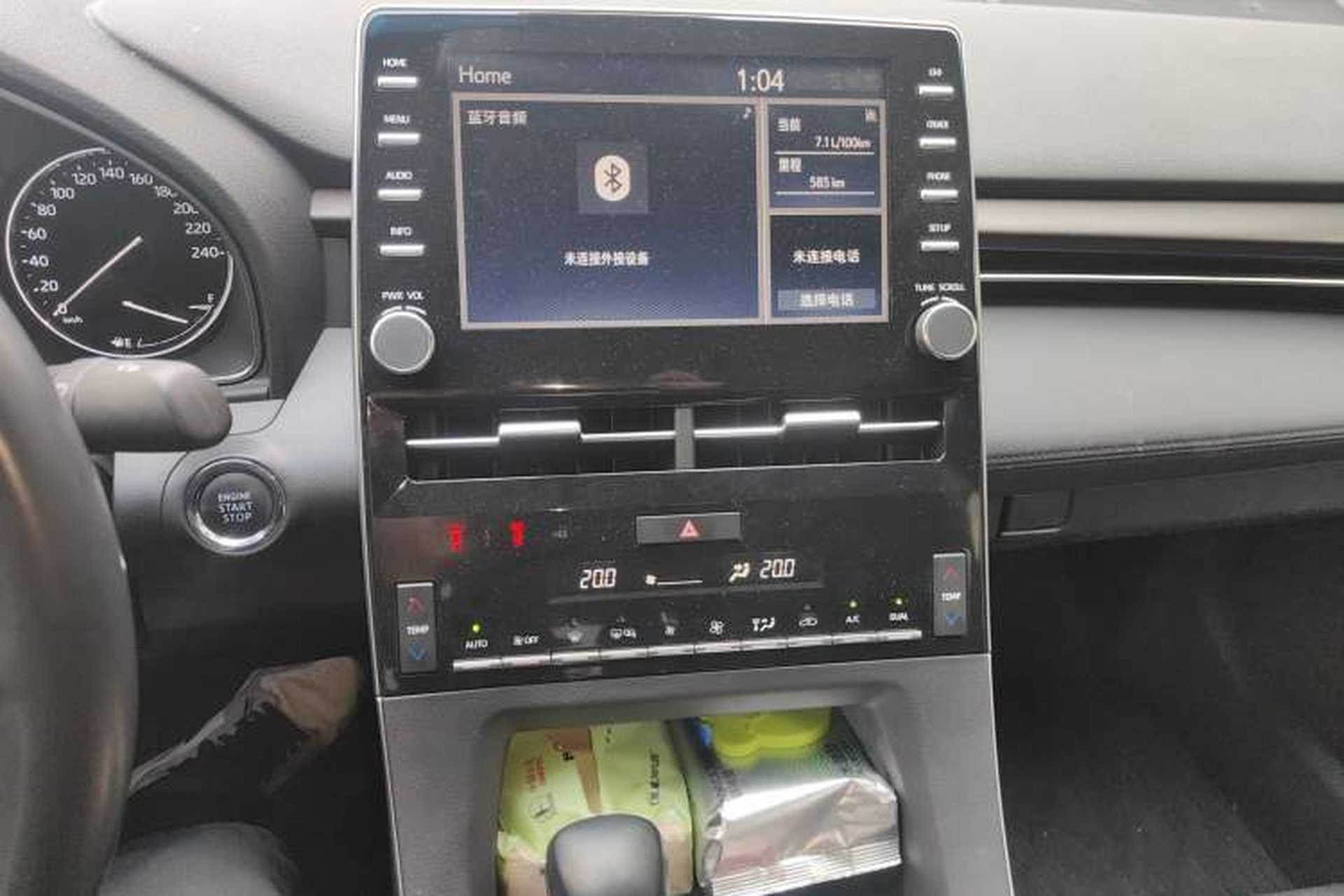 Used Toyota Avalon 2019 2.0L XLE Premium Edition China VI Audio And AC Panel