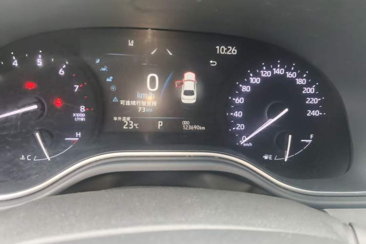 Used Toyota Avalon 2022 2.0L Luxury Edition Odometer Close Up
