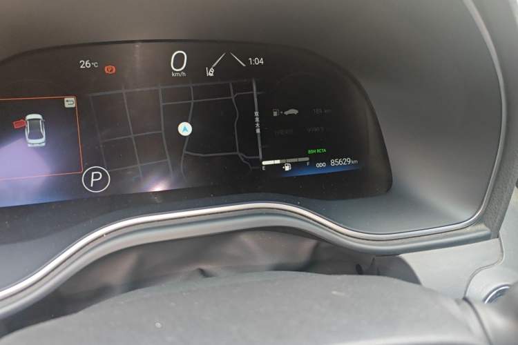 Used Toyota Avalon 2022 2.0L XLE Premium Edition Odometer Close Up