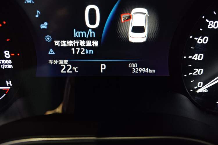 Used Toyota Avalon 2022 2.0L Luxury Edition Odometer Close Up