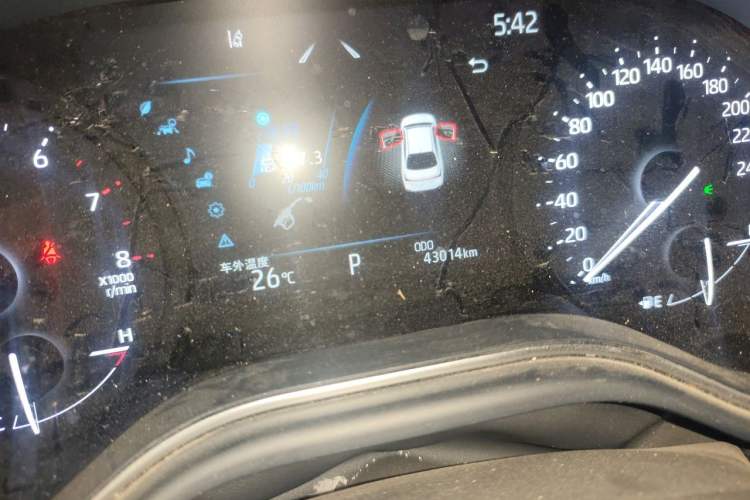Used Toyota Avalon 2022 2.5L Luxury Edition Odometer Close Up