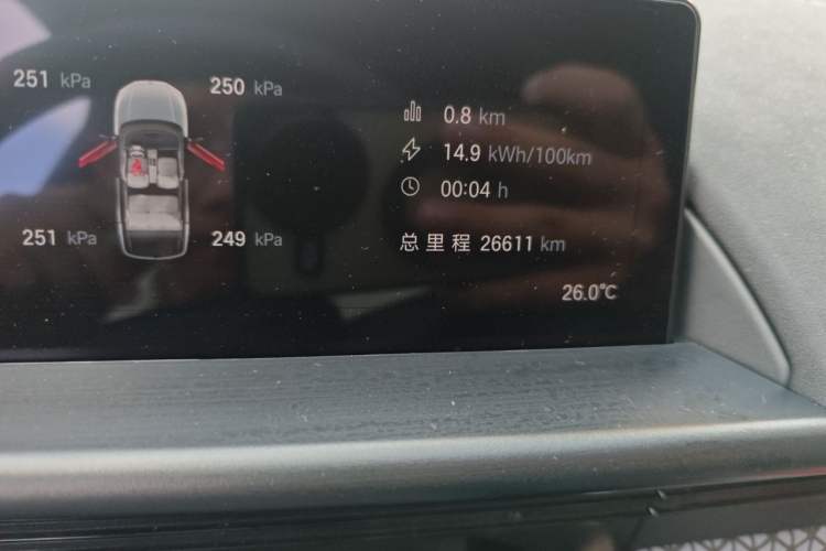 Used Toyota BZ 3X 2025 520 Pro LiDAR Edition Odometer Close Up