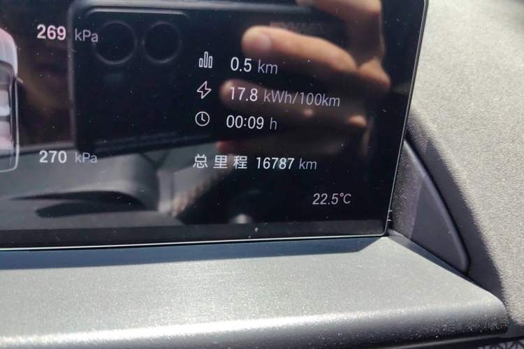 Used Toyota BZ 3X 2025 520 Pro Odometer Close Up