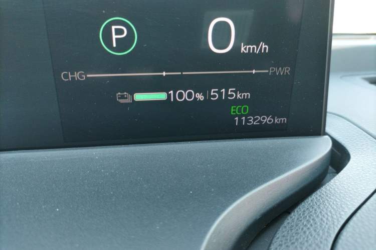 Used Toyota bZ3 2023 517 km Elite PRO Odometer Close Up