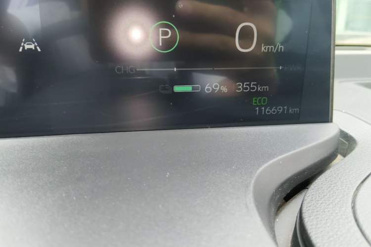 Used Toyota bZ3  Odometer Close Up