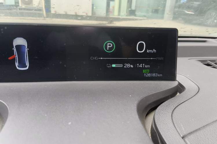 Used Toyota bZ3  Odometer Close Up