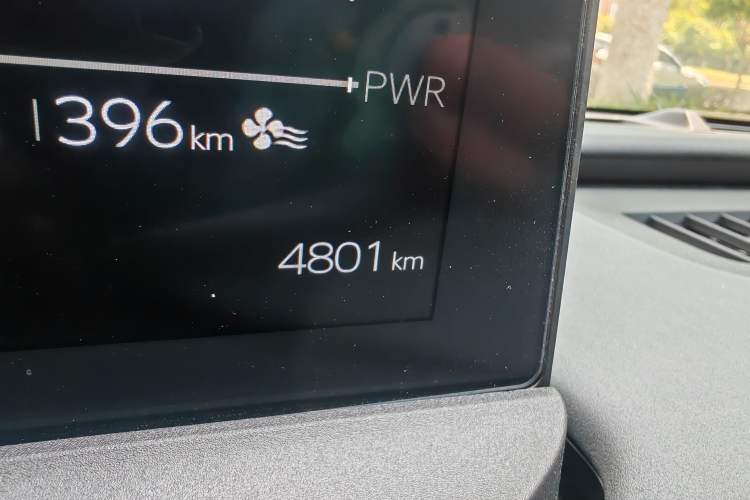 Used Toyota bZ3 2026 Model, Smart Home JOY Odometer Close Up
