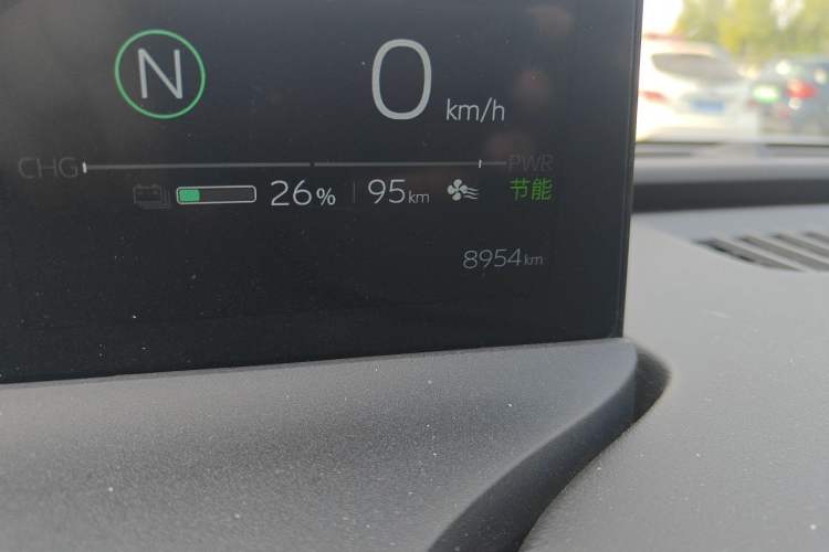 Used Toyota bZ5 2025 Model 550 PRO Odometer Close Up