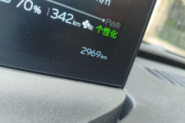 Used Toyota bZ5 2025 Model 550 JOY Odometer Close Up