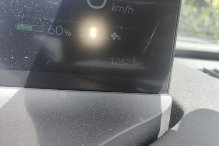 Used Toyota bZ5 2025 Model 550 JOY Odometer Close Up