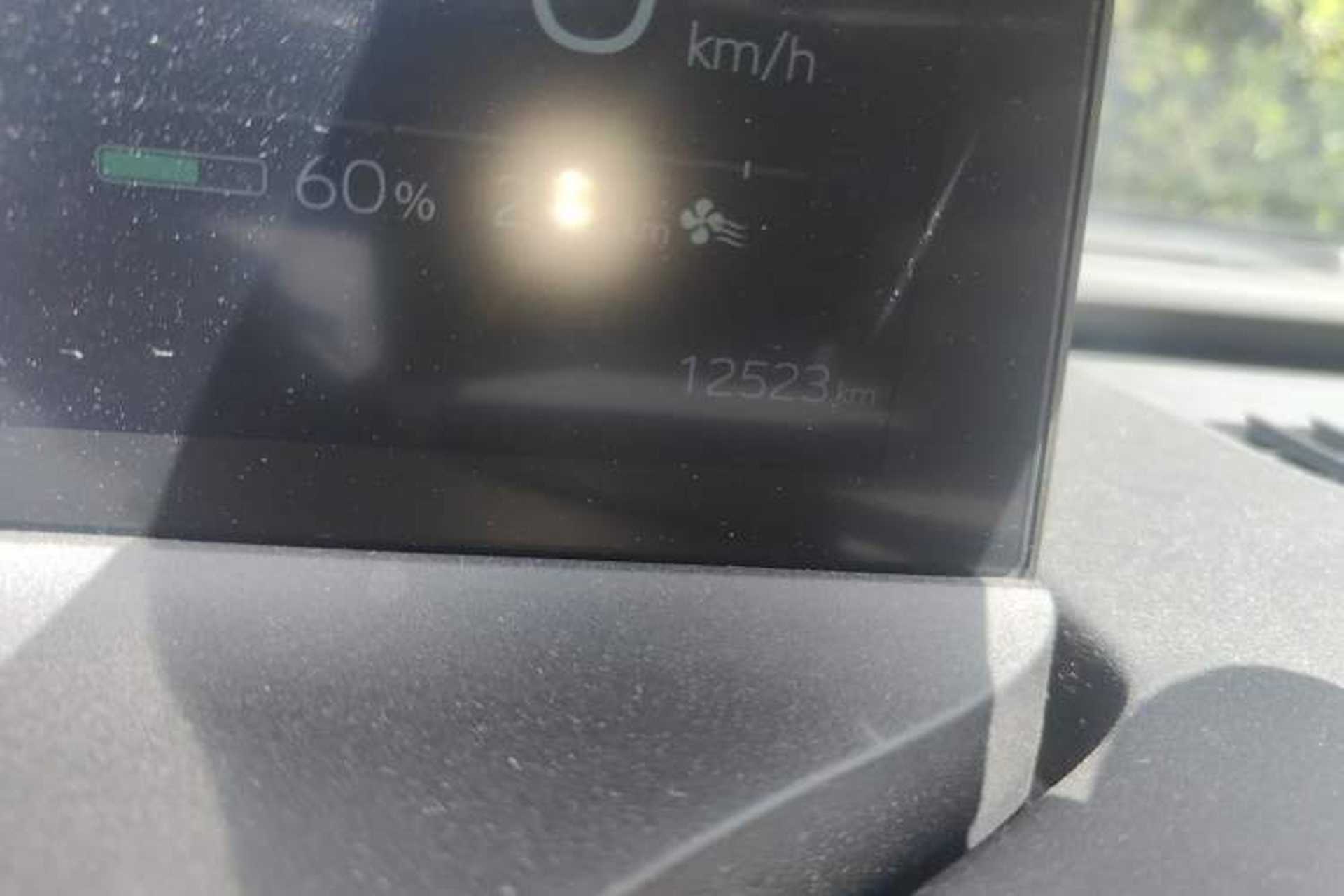 Used Toyota bZ5 2025 Model 550 JOY Odometer Close Up