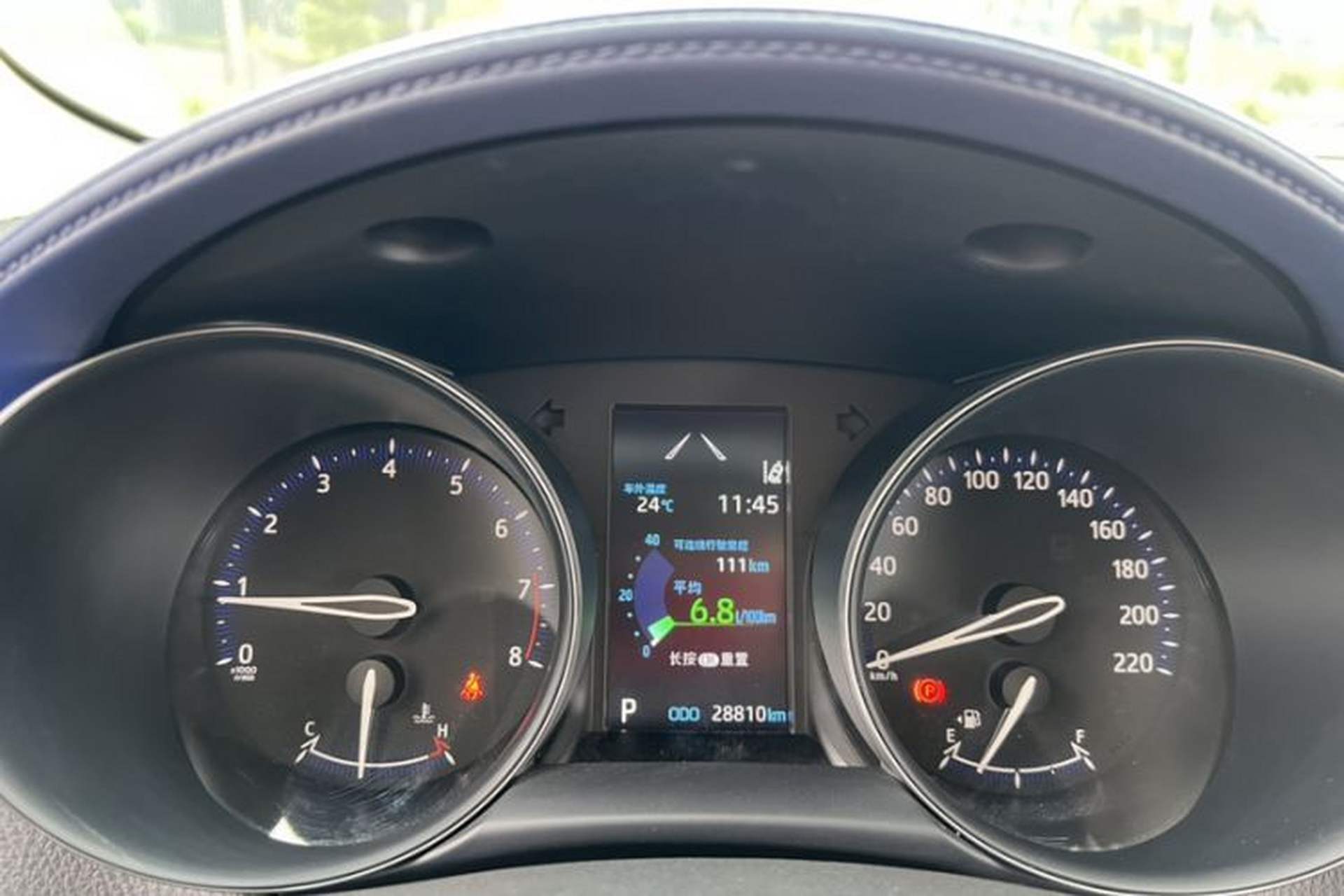 Used Toyota C-HR 2021 2.0L Luxury Edition Odometer Close Up