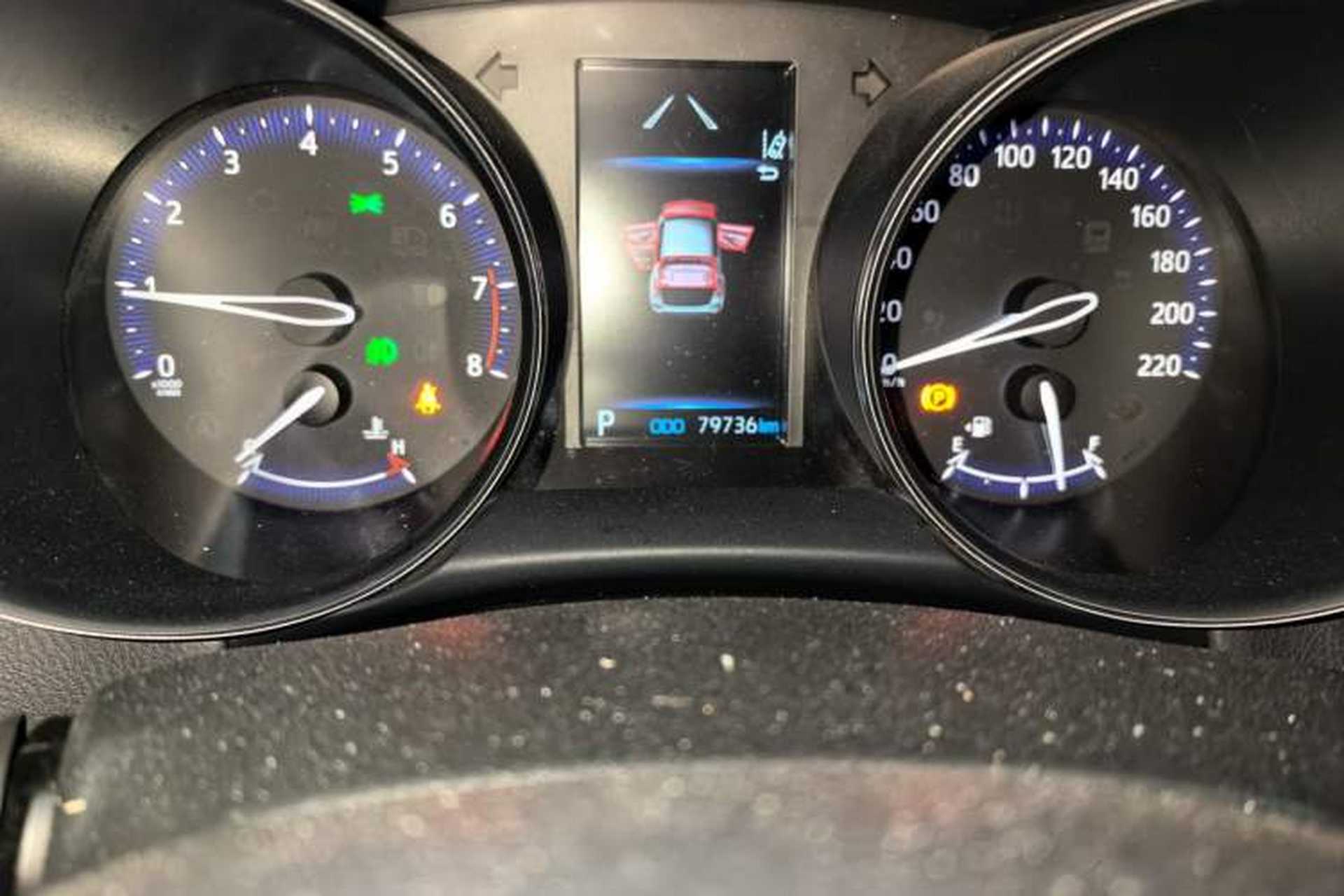 Used Toyota C-HR 2021 2.0L Luxury Edition Odometer Close Up